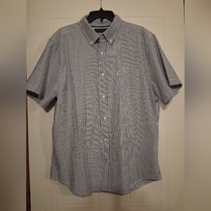 Nautica Men's Blue Striped Shirt